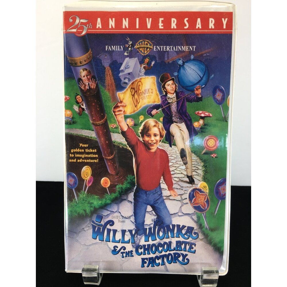 Vintage Willy Wonka & The Chocolate Factory VHS 1996 - 25th Anniversary
